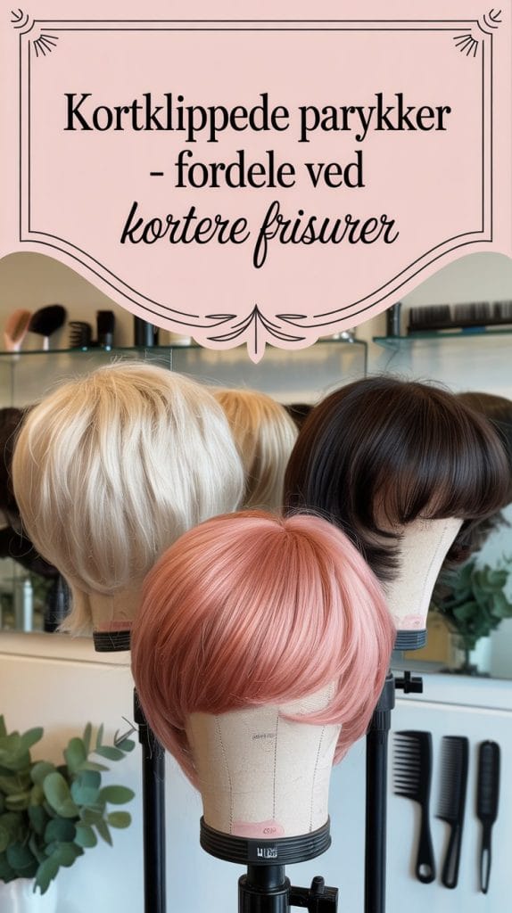 Fordele ved korte parykker