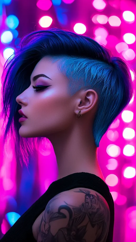 Neonparykker til Rave og Festival