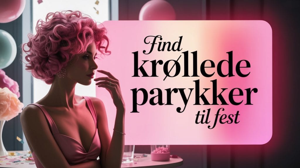 Krøllede Parykker til Udklædning