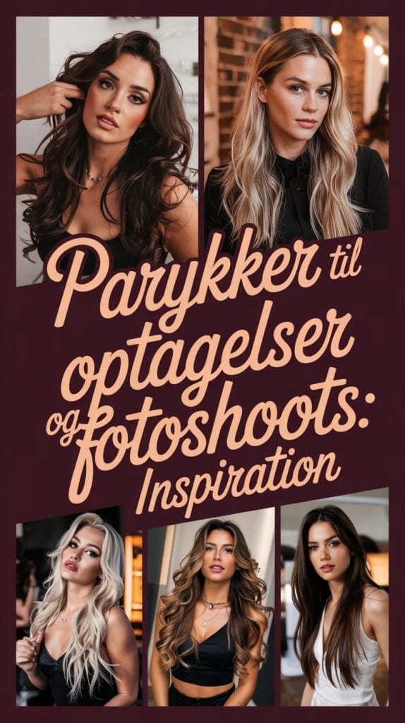 parykker til optagelser og fotoshoots