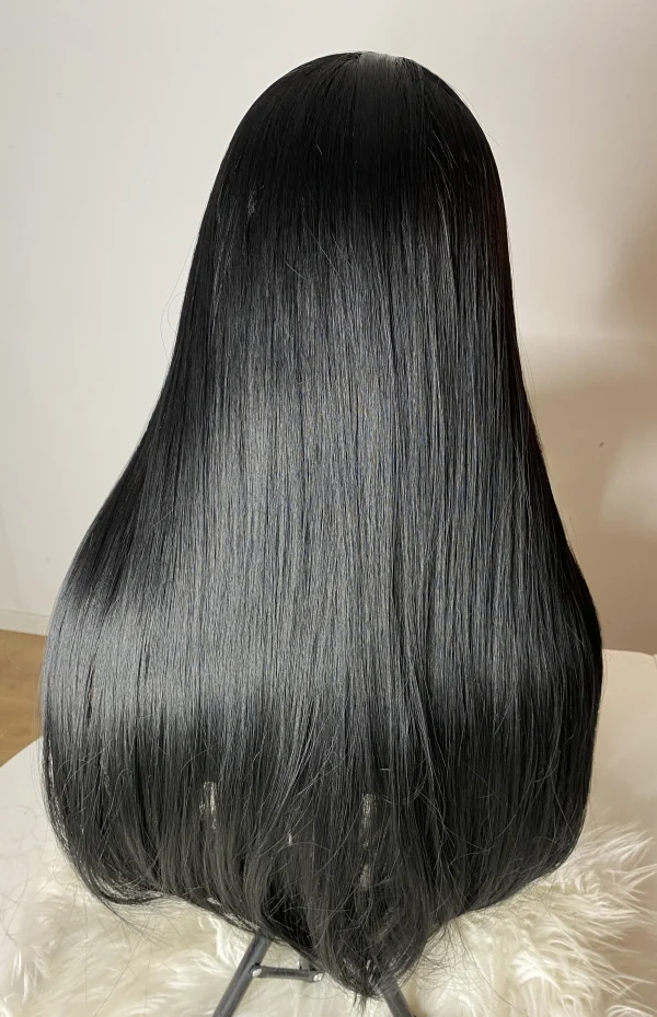 Lang Sort Lace Front Paryk – Naturligt Look med Ultimativ Frihed og Elegance